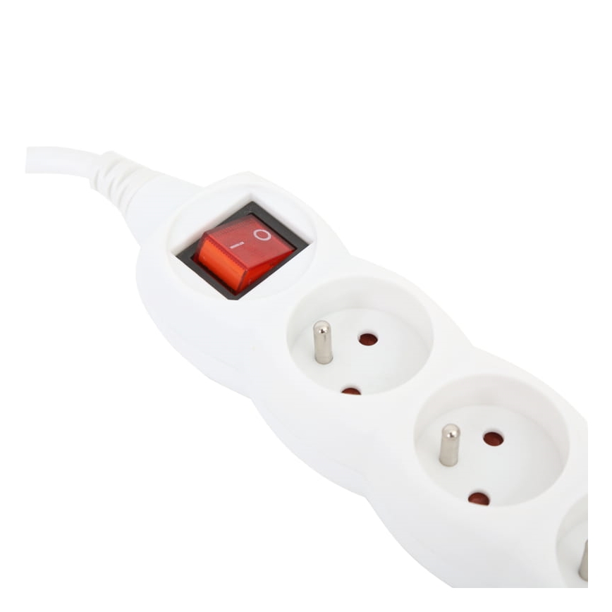 Produžni kabel s prekidačem 5Z Tip E 3m bijela