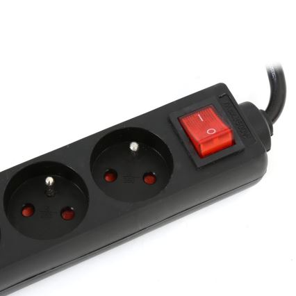 Produžni kabel s prekidačem 5Z Tip E 5m crna