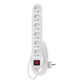 Produžni kabel s prekidačem 6Z 3m bijela