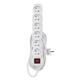 Produžni kabel s prekidačem 6Z 5m bijele boje