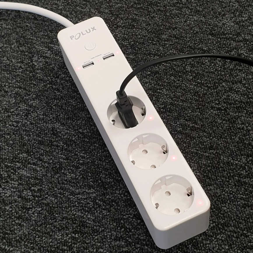 Produžni kabel SMART s prekidačem 1,5m + 2xUSB/Wi-Fi Tuya SCHUKO