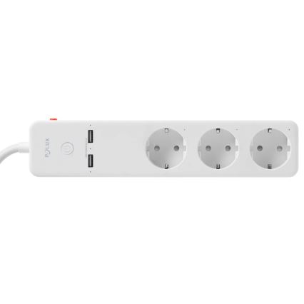 Produžni kabel SMART s prekidačem 1,5m + 2xUSB/Wi-Fi Tuya SCHUKO