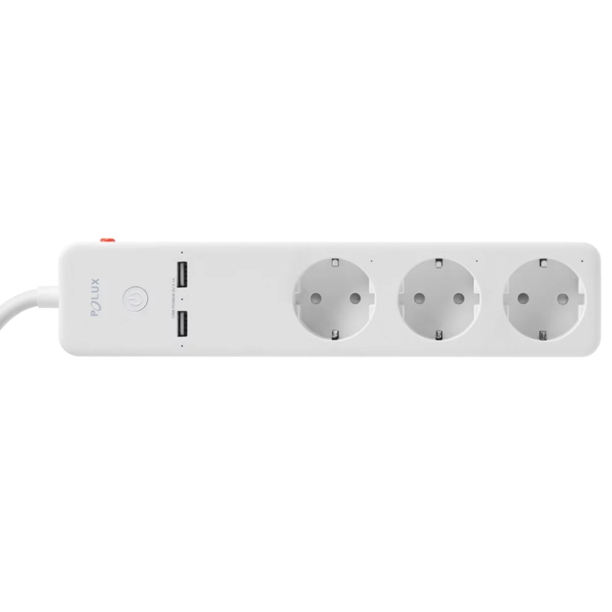Produžni kabel SMART s prekidačem 1,5m + 2xUSB/Wi-Fi Tuya SCHUKO