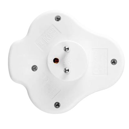 Produžni razdjelnik s prekidačem, 2 utičnice + USB-C + USB-A