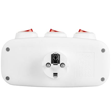 Produžni razdjelnik s prekidačima, 3 utičnice