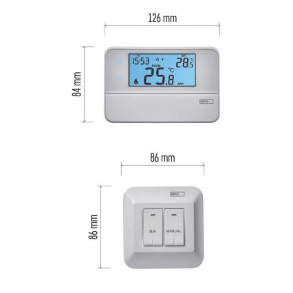 Programabilni termostat 230V + 2xAA