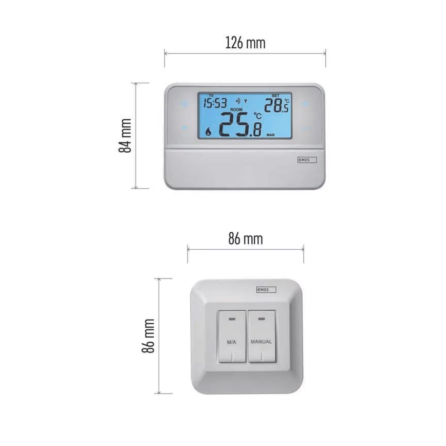 Programabilni termostat 230V + 2xAA