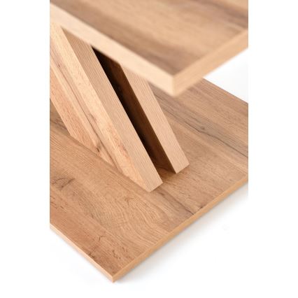 Proširivi blagovaonski stol DROM 130/175x85 cm hrast Wotan/crna