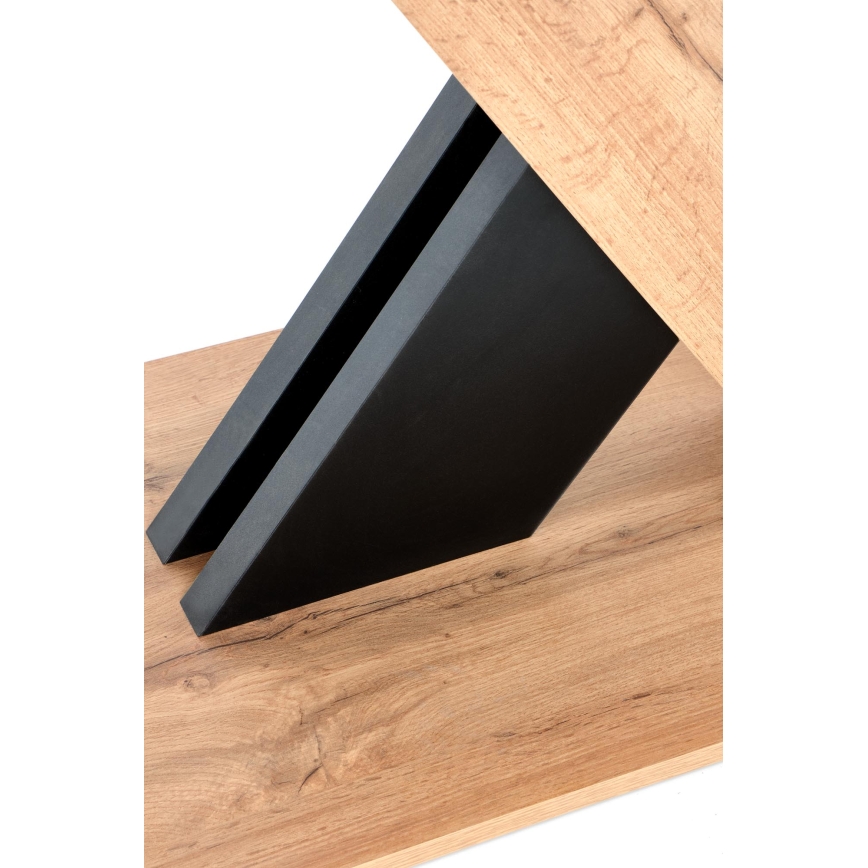 Proširivi blagovaonski stol DROM 130/175x85 cm hrast Wotan/crna