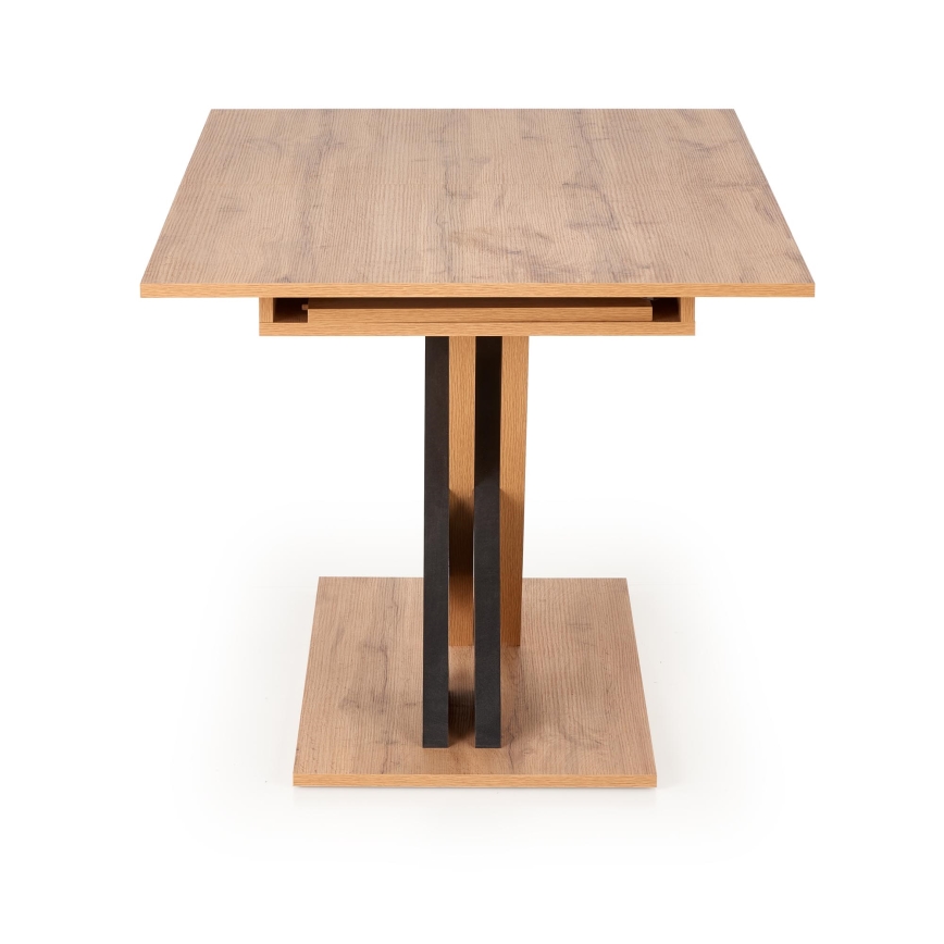 Proširivi blagovaonski stol DROM 130/175x85 cm hrast Wotan/crna