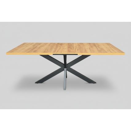 Proširivi blagovaonski stol SAMLE 150/190x80 cm, hrast craft/crna