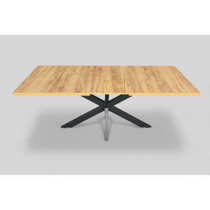 Proširivi blagovaonski stol SAMLE 150/190x80 cm, hrast craft/crna