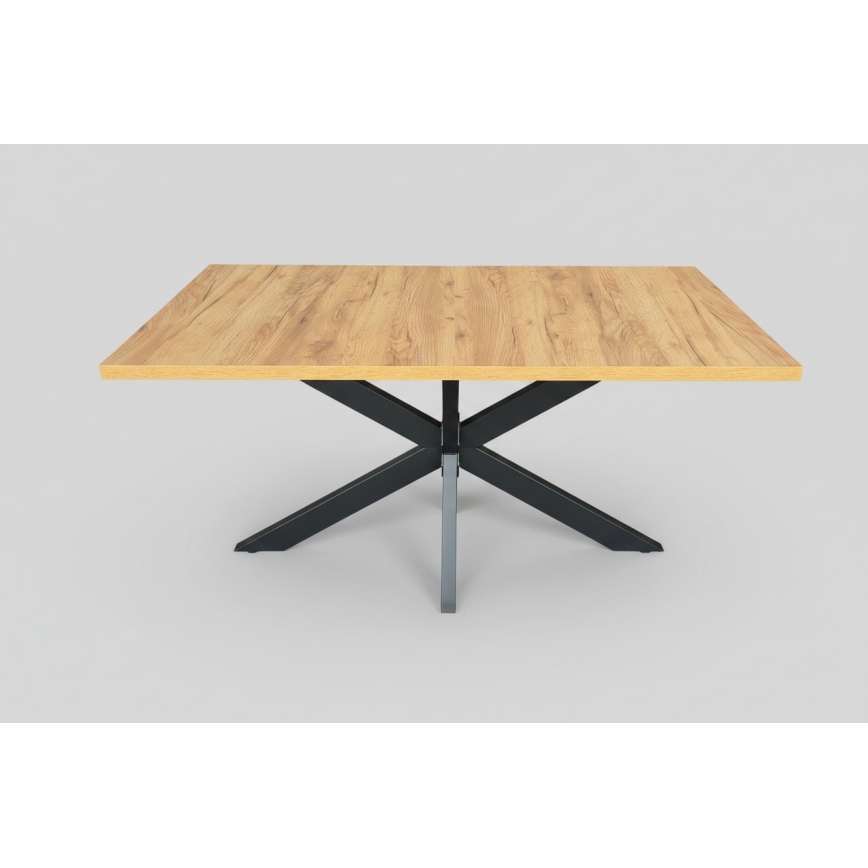 Proširivi blagovaonski stol SAMLE 150/190x80 cm, hrast craft/crna