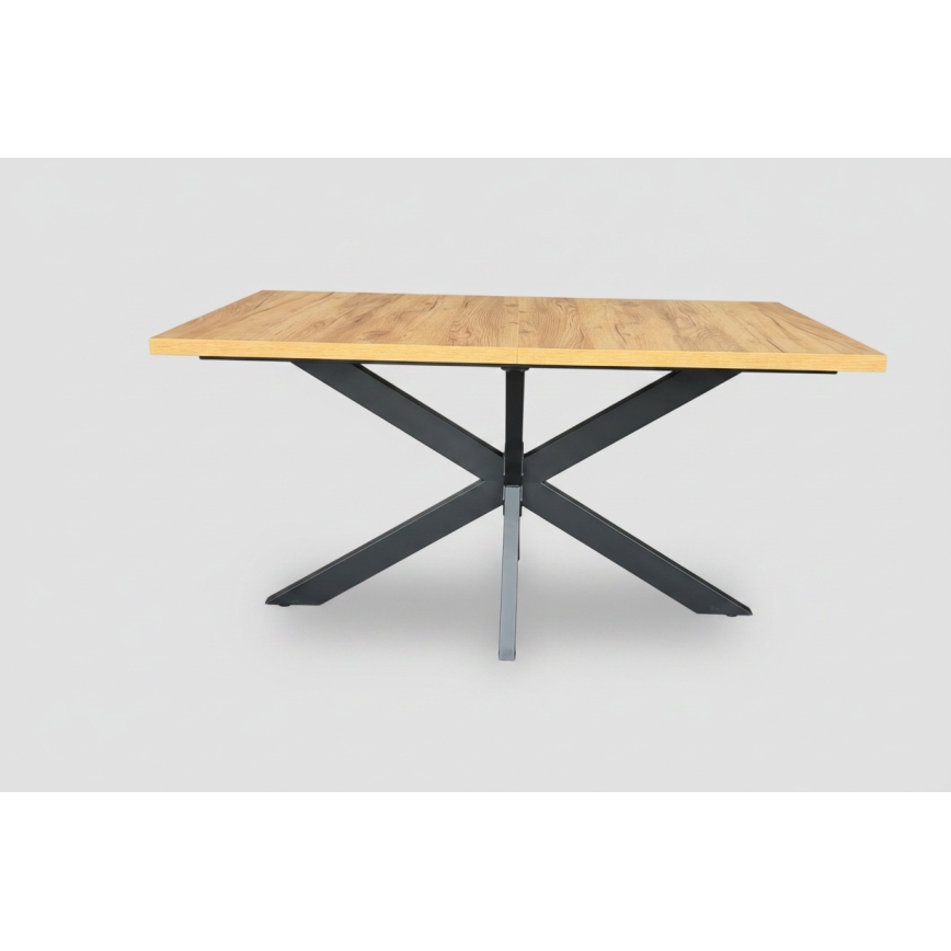 Proširivi blagovaonski stol SAMLE 150/190x80 cm, hrast craft/crna