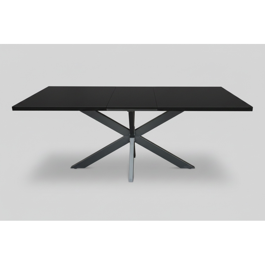 Proširivi blagovaonski stol SAMLE 150/190x80 cm u crnoj boji