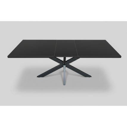 Proširivi blagovaonski stol SAMLE 150/190x80 cm u crnoj boji