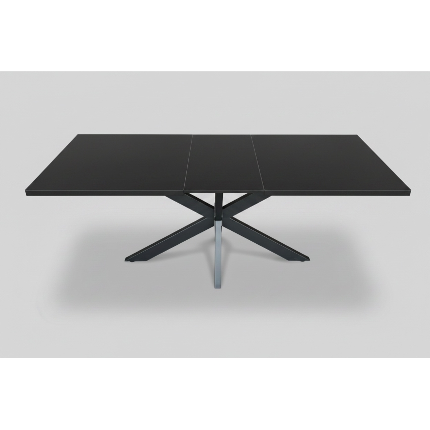 Proširivi blagovaonski stol SAMLE 150/190x80 cm u crnoj boji