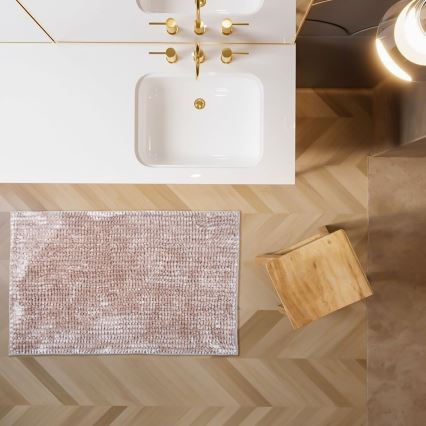 Protuklizna kupaonska prostirka CHENILLE 50x80 cm bež