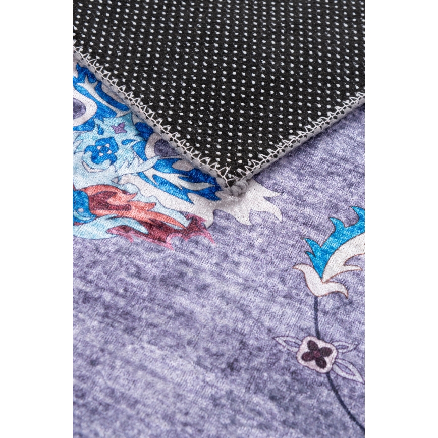 Protuklizni orijentalni tepih PRINT SHINE 160x230 cm plavi