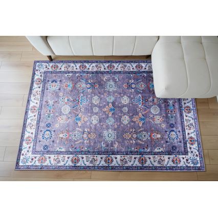 Protuklizni orijentalni tepih PRINT SHINE 70x140 cm, plavi