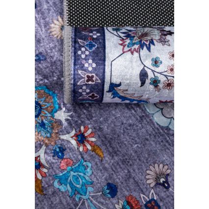 Protuklizni orijentalni tepih PRINT SHINE 70x140 cm, plavi