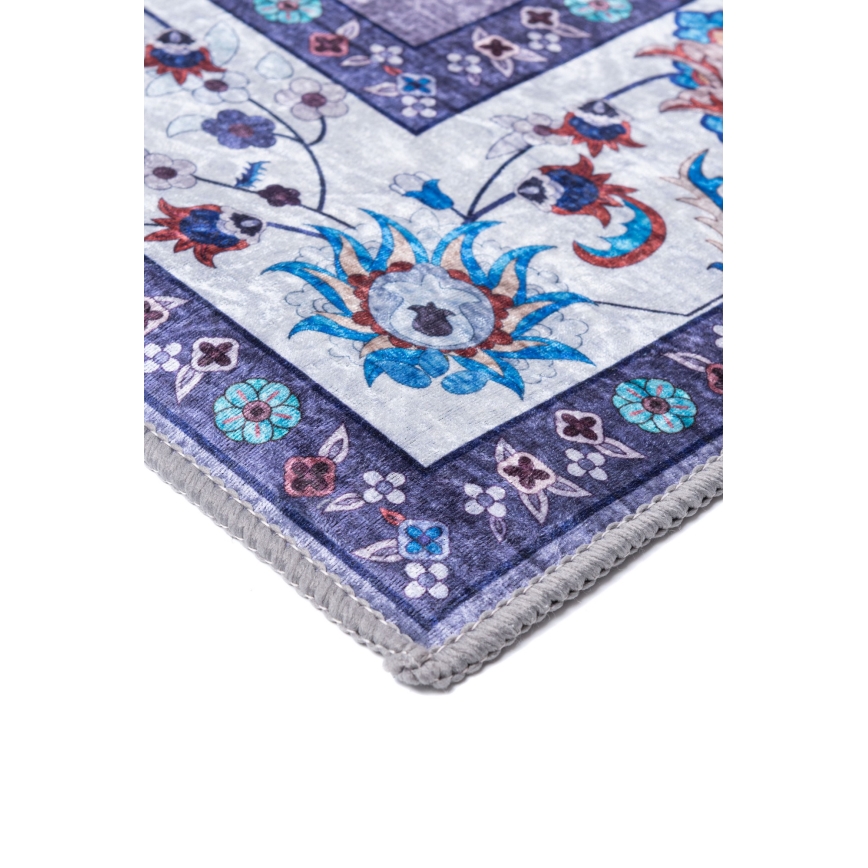 Protuklizni orijentalni tepih PRINT SHINE 70x140 cm, plavi