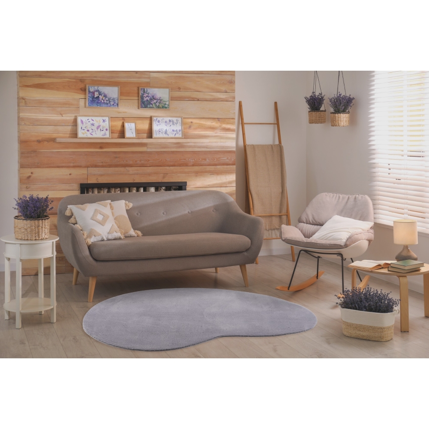 Protuklizni tepih LOREN 160x230 cm, sivi