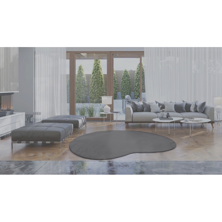 Protuklizni tepih LOREN 160x230 cm, sivi