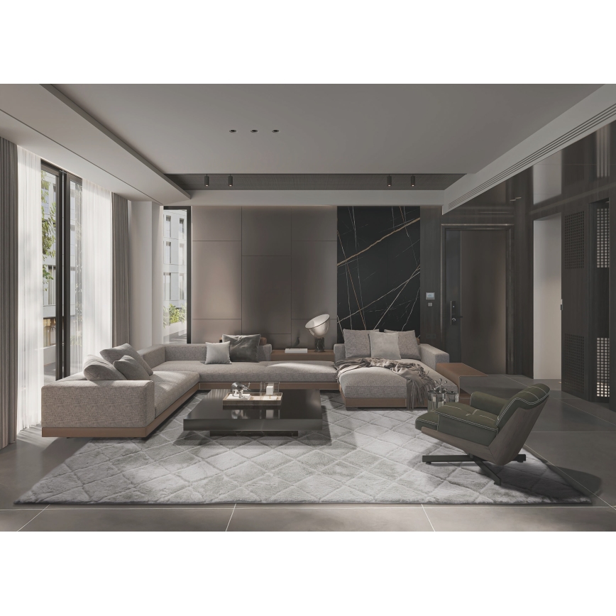 Protuklizni tepih MODENA NEW 120x160 cm svijetlo siva