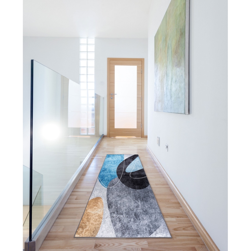 Protuklizni tepih PRINT SHINE 70x140 cm višebojan