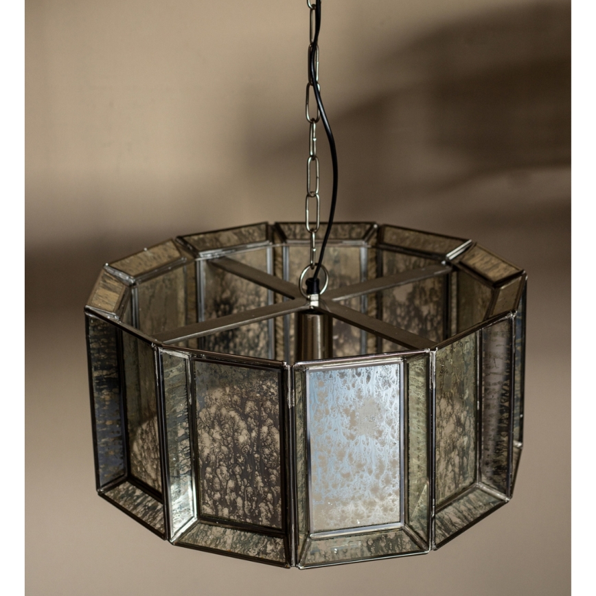 PTMD - Luster na lancu ANTIQUE 1xE27/40W/230V Ø 46 cm