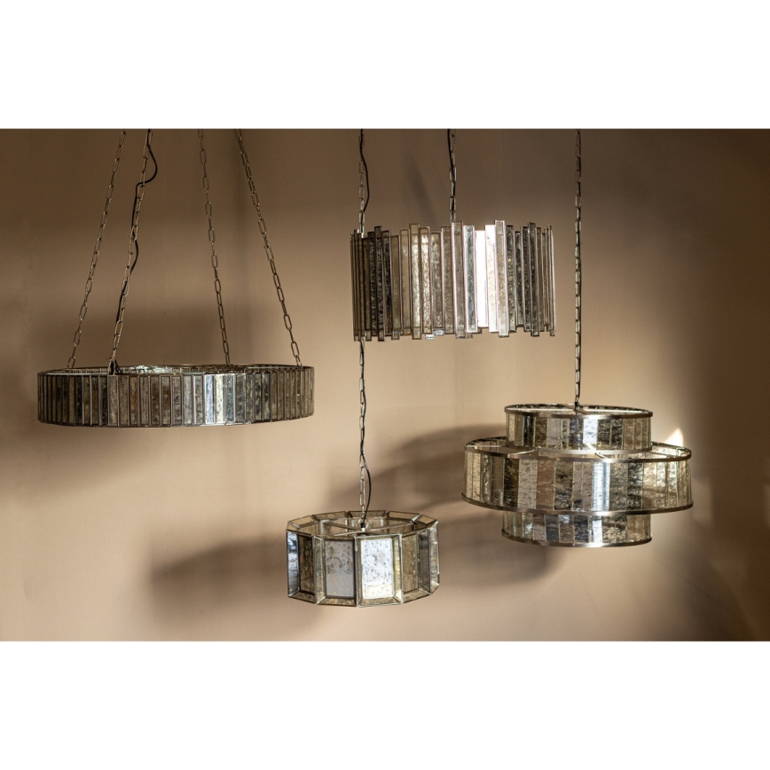 PTMD - Luster na lancu ANTIQUE 1xE27/40W/230V Ø 46 cm