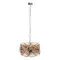 PTMD - Luster na lancu YENA 1xE27/40W/230V Ø 57 cm ratan