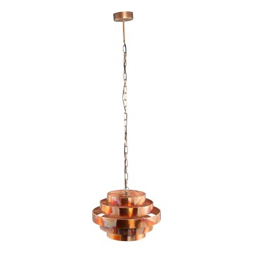PTMD - Luster na lancu ZANTH 1xE27/40W/230V Ø 42 cm bakreni