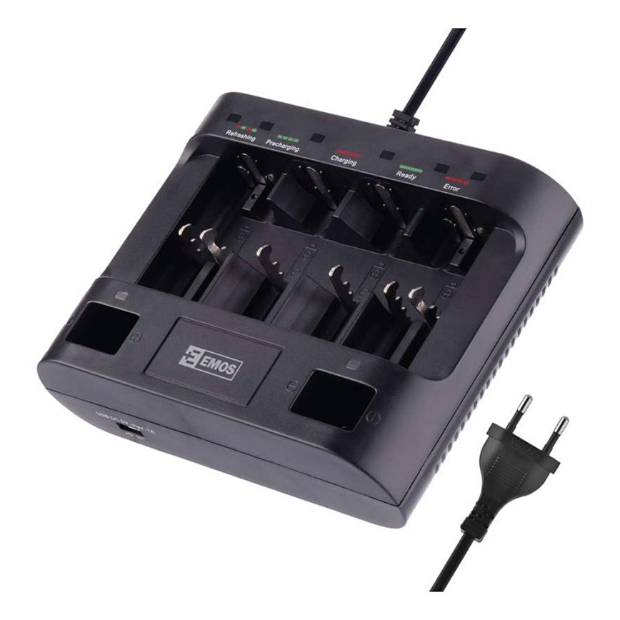 Punjač baterije UNI6 AAA/AA/C/D/9V 230V