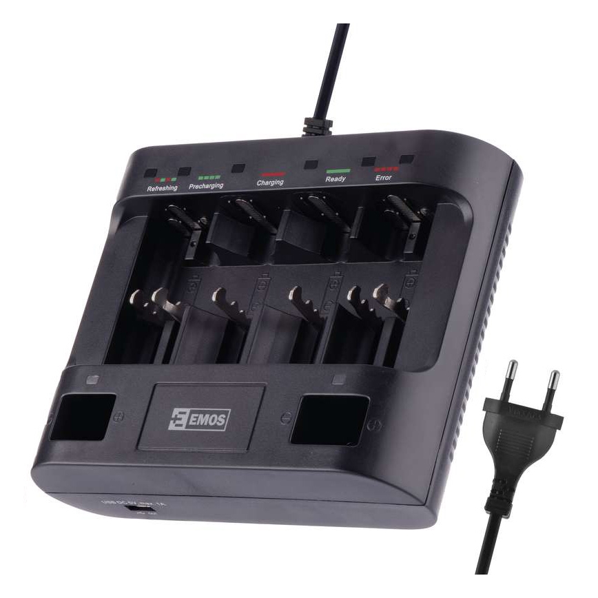 Punjač baterije UNI6 AAA/AA/C/D/9V 230V