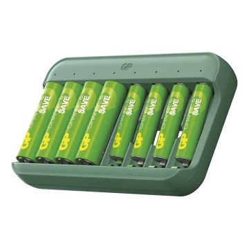 Punjač za baterije GP Charge & save 4×AA/AAA 1300 mAh/650 mAh 5 V