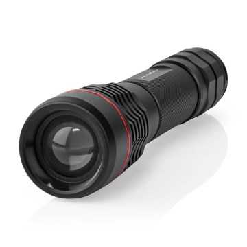 Punjiva aluminijska LED ručna svjetiljka s prigušivanjem LED/10W/5V 2200 mAh IPX7 crna