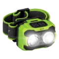 Punjiva LED čelna svjetiljka s mogućnošću prigušivanja, senzorom i crvenim svjetlom LED/10W/5V/3xAAA IP44 600 lm 1200 mAh