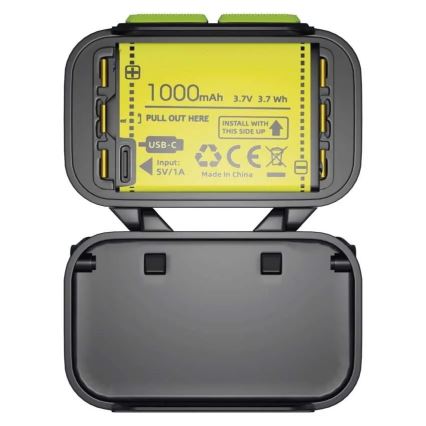Punjiva LED čelna svjetiljka s prigušivanjem/3xAAA/1000 mAh 3,7V