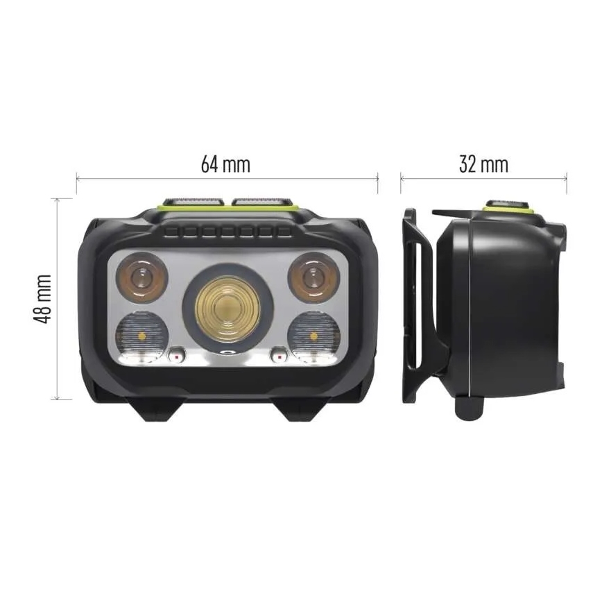 Punjiva LED čelna svjetiljka s prigušivanjem/3xAAA/1000 mAh 3,7V