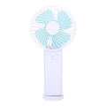 Punjivi džepni ventilator 4W/5V 1200 mAh bijeli/plavi