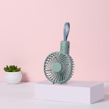 Punjivi džepni ventilator 5W/5V 1200 mAh kaki