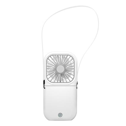 Punjivi džepni ventilator 5W/5V 2500 mAh bijeli