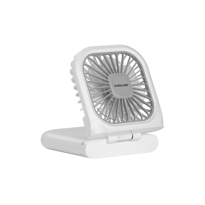 Punjivi džepni ventilator 5W/5V 2500 mAh bijeli