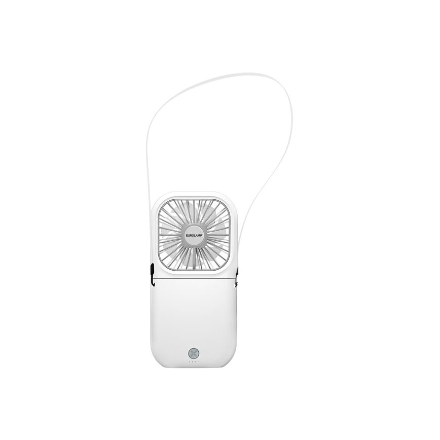 Punjivi džepni ventilator 5W/5V 2500 mAh bijeli