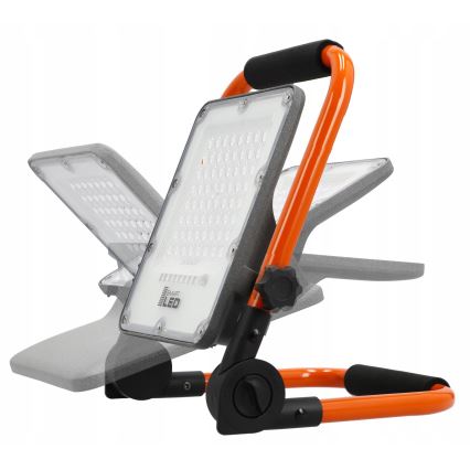 Punjivi LED reflektor sa stativom LED/50W/3,2V 4500K 10000 mAh IP65 narančasta