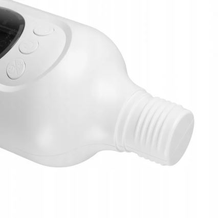 Punjivi ventilator na stalku s LED osvjetljenjem LED/4,8W/5V USB 7200 mAh, bijela + daljinski upravljač