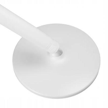 Punjivi ventilator na stalku s LED osvjetljenjem LED/4,8W/5V USB 7200 mAh, bijela + daljinski upravljač