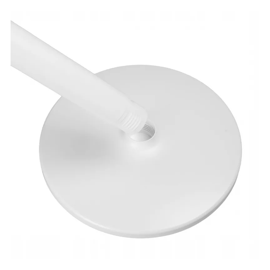 Punjivi ventilator na stalku s LED osvjetljenjem LED/4,8W/5V USB 7200 mAh, bijela + daljinski upravljač